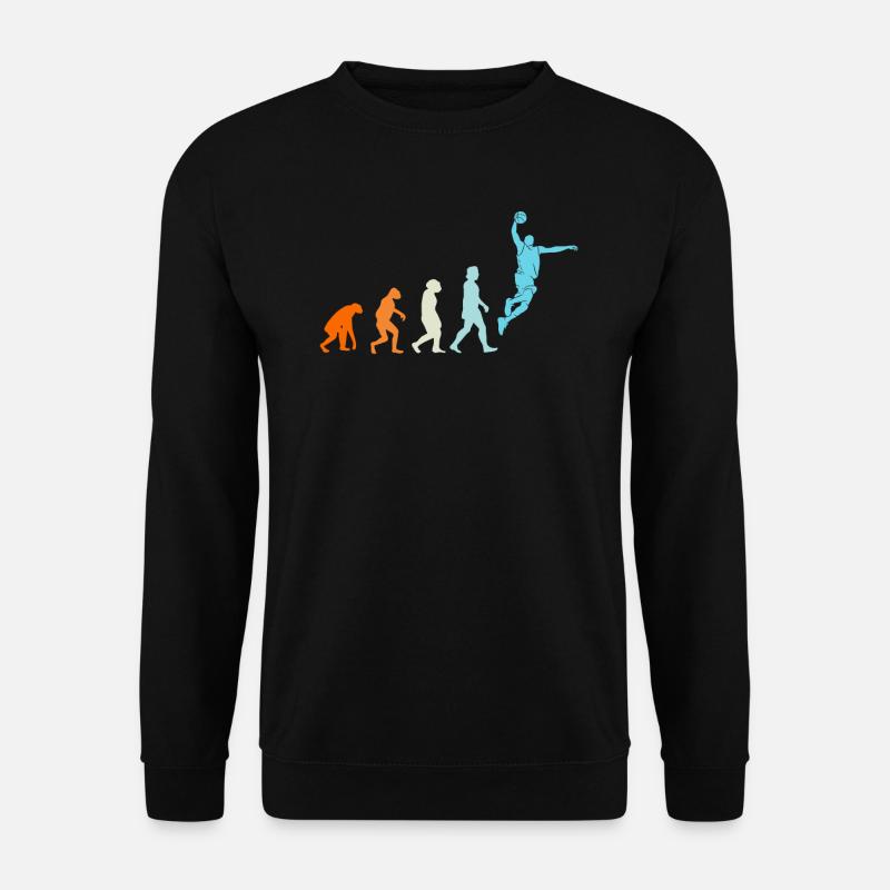 Basketball Evolution Basketballer - Unisex Pullover - Schwarz