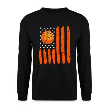 USA Basketball - Unisex Sweatshirt - black - Front - Alina (178cm) & Michal (187cm)