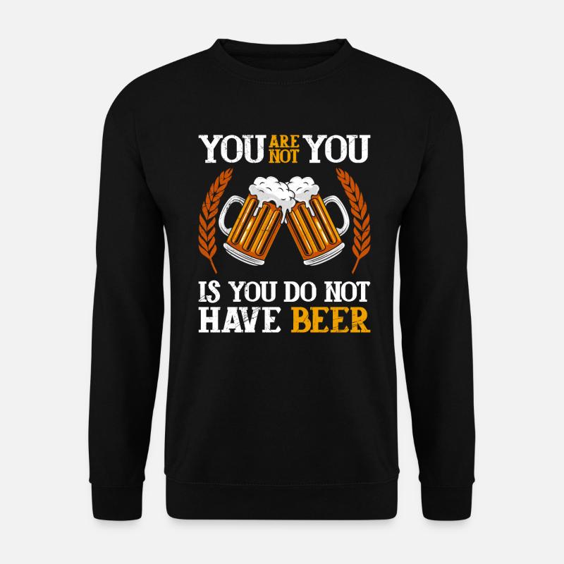 Biertrinker Männer Bier - Unisex Pullover - Schwarz