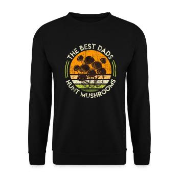 Meilleurs papas chassent les champignons Cueilleur de champignons Papa - Sweat-shirt Unisexe - noir - Devant - Alina (178cm) & Michal (187cm)