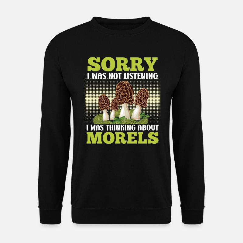 Morchel Sammler Pilzsammler - Unisex Pullover - Schwarz