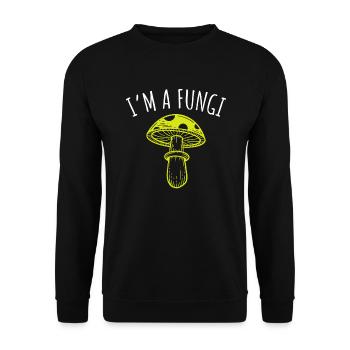 I am a Fungi Mushroom Picking Mushroom Pickers - Unisex Sweatshirt - black - Front - Alina (178cm) & Michal (187cm)