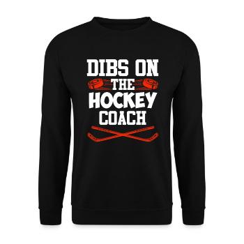 Dibs sur l’entraîneur de hockey - Sweat-shirt Unisexe - noir - Devant - Alina (178cm) & Michal (187cm)