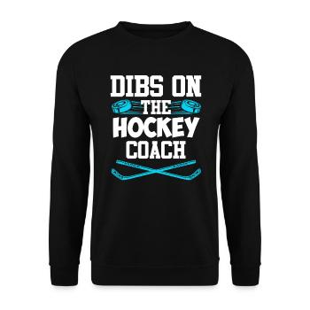 Dibs sur l’entraîneur de hockey - Sweat-shirt Unisexe - noir - Devant - Alina (178cm) & Michal (187cm)
