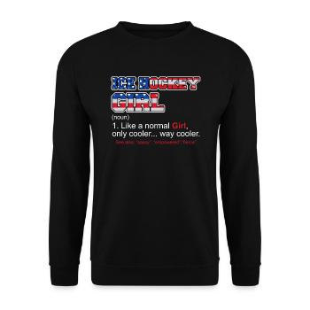 Eishockey Girl Hockey Damen - Unisex Pullover - Schwarz - Vorne - Alina (178cm) & Michal (187cm)