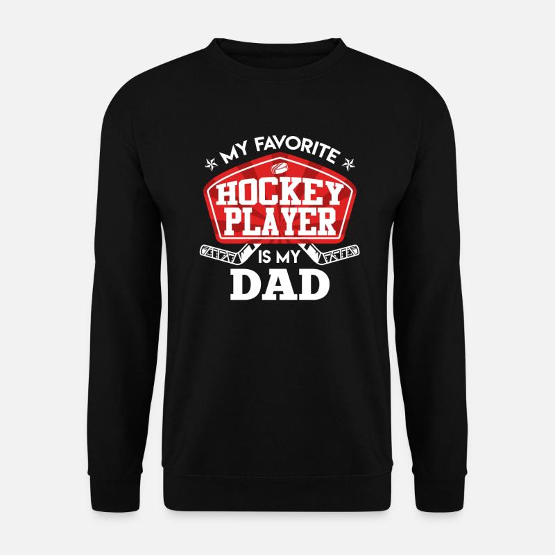 Eishockey Papa - Unisex Pullover - Schwarz