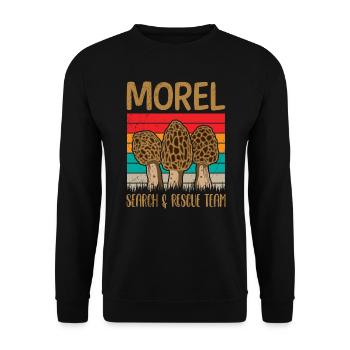 Équipe de recherche et de sauvetage Morel Mushroom Picker - Sweat-shirt Unisexe - noir - Devant - Alina (178cm) & Michal (187cm)