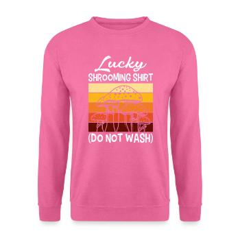 La chemise chanceuse ne lave pas les champignons cueilleurs de champignons - Sweat-shirt Unisexe - rose - Devant