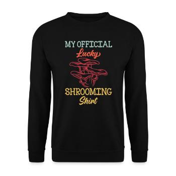 Chemise chanceuse chanterelle cueillette de champignons cueillette de champignons - Sweat-shirt Unisexe - noir - Devant - Alina (178cm) & Michal (187cm)
