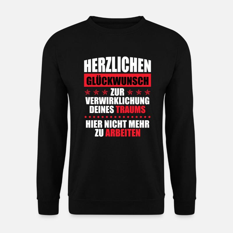 Jobwechsel Arbeitskollege lustig Verabschiedung - Unisex Pullover - Schwarz