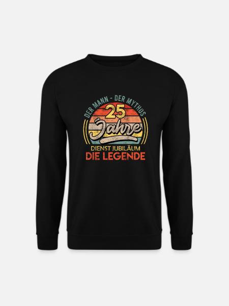 Firmenjubiläum 25 Jahre Dienstjubiläum 25 Jahre - Unisex Pullover - Schwarz