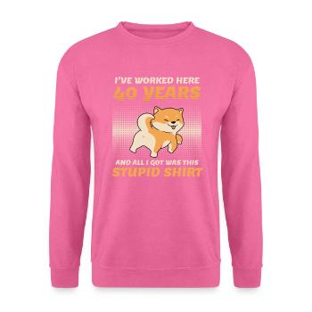 Dienstjubiläum 40 Jahre Firmenjubiläum - Unisex Pullover - Pink - Vorne