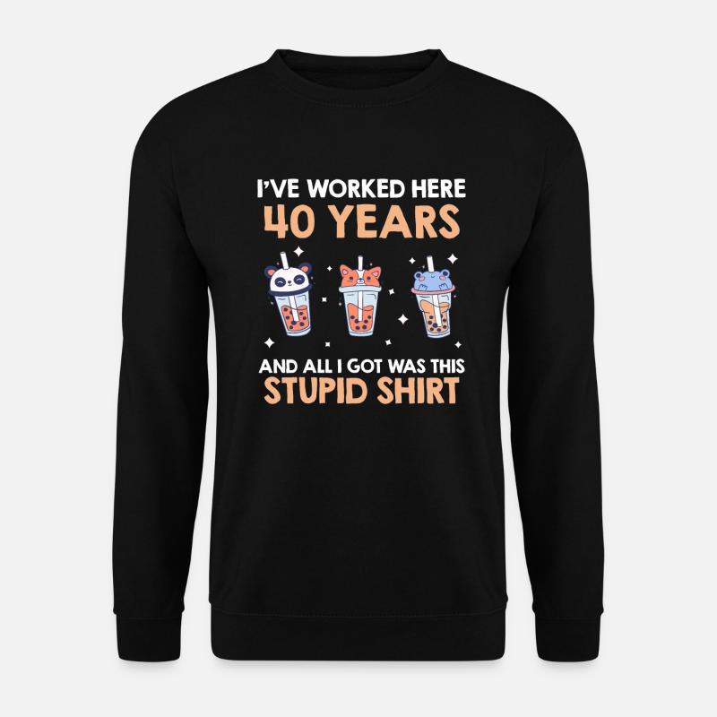 40 Dienstjahre Firmenjubiläum 40 Jahre - Unisex Pullover - Schwarz