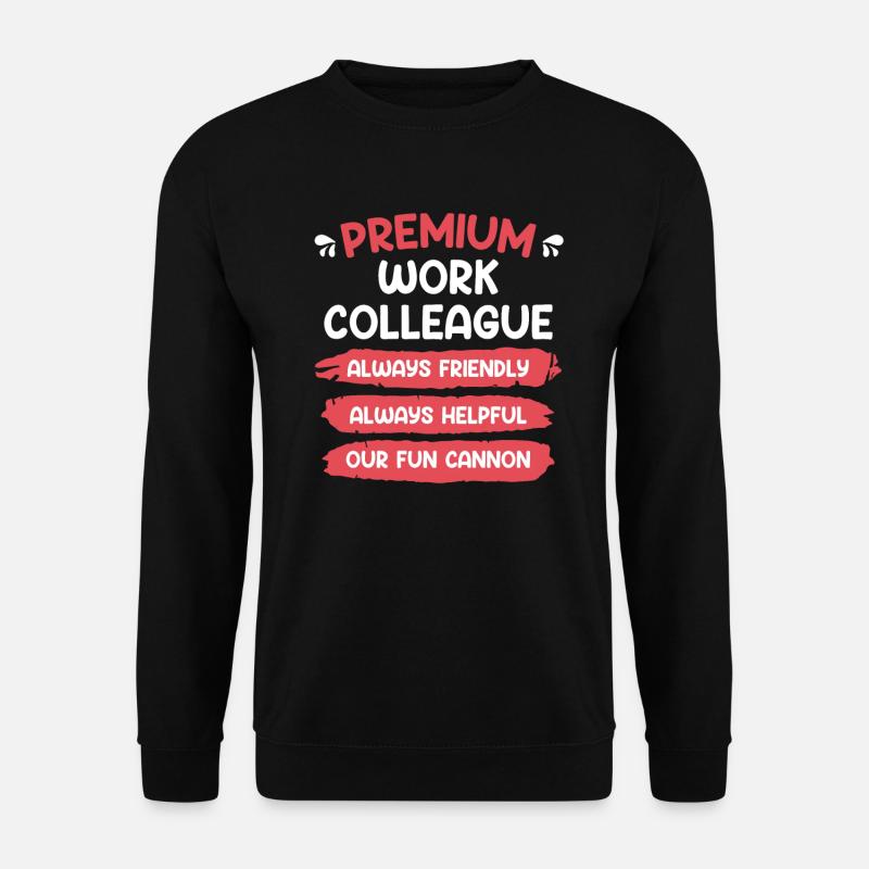 Premium Arbeitskollege bester Kollege - Unisex Pullover - Schwarz