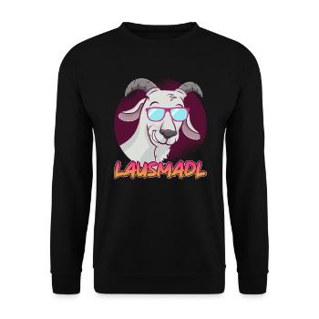 Lausmadl Lausmädchen - Unisex Pullover - Schwarz - Vorne - Alina (178cm) & Michal (187cm)