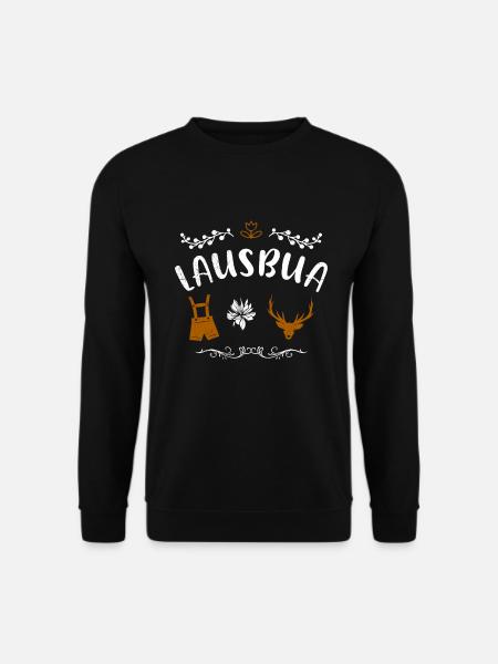 Lausbua Lausbub - Unisex Pullover - Schwarz