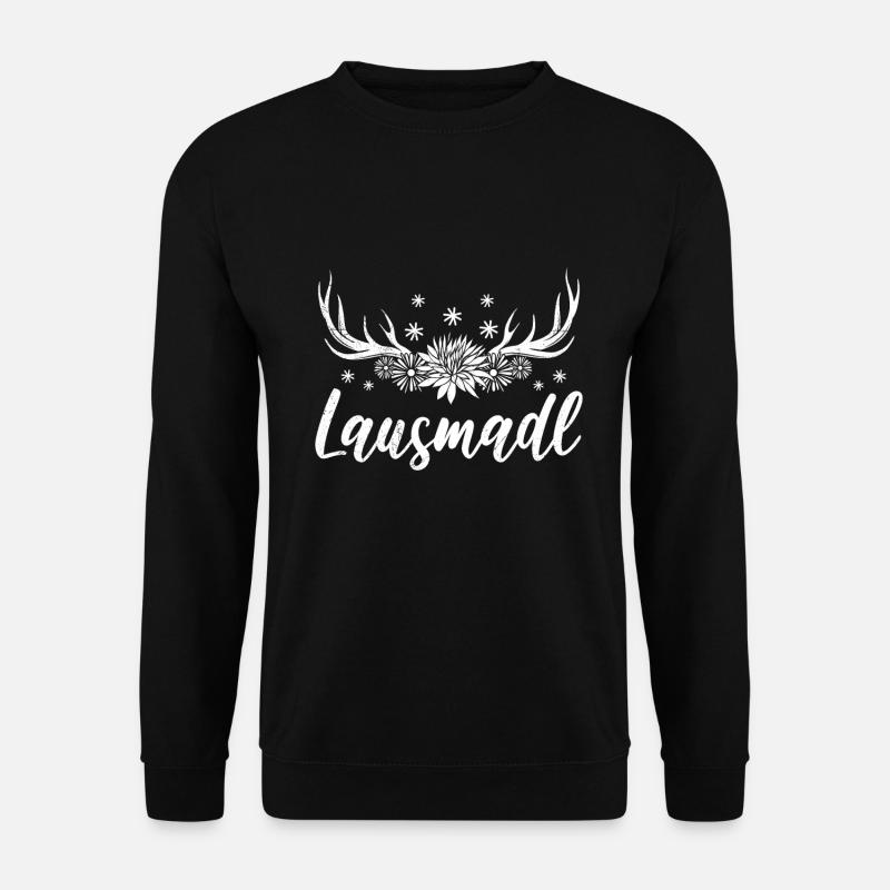 Lausmadl Lausmädchen - Unisex Pullover - Schwarz