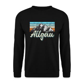Allgäu - Sweat-shirt Unisexe - noir - Devant - Alina (178cm) & Michal (187cm)