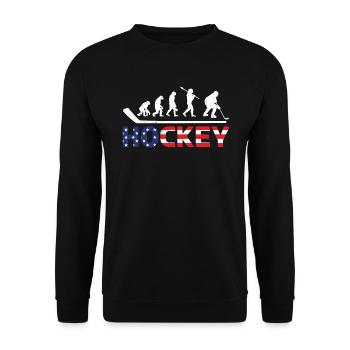 Usa Hockey Joueurs Évolution du hockey - Sweat-shirt Unisexe - noir - Devant - Alina (178cm) & Michal (187cm)