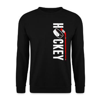 Bâtons de hockey sur glace - Sweat-shirt Unisexe - noir - Devant - Alina (178cm) & Michal (187cm)