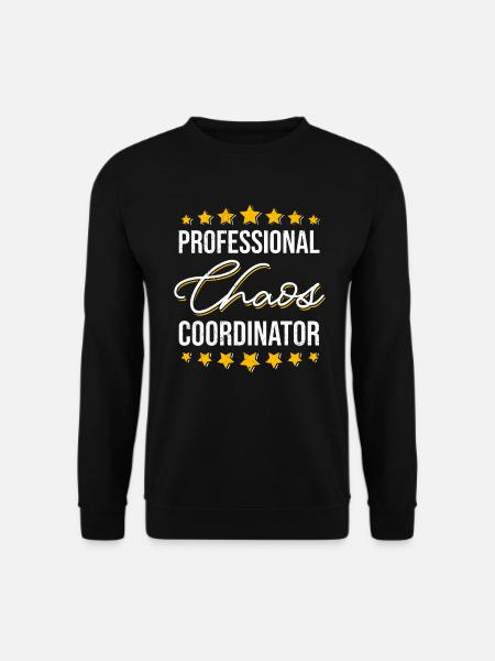 Arbete Professineller Kaos Koordinator Kollega - Unisextröja - svart