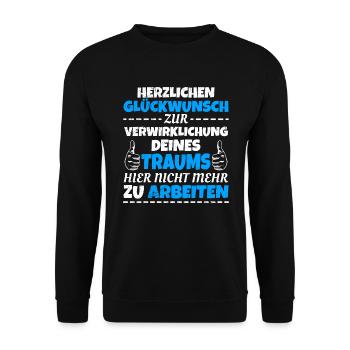 Jobwechsel toller Kollege Ruhestand - Unisex Pullover - Schwarz - Vorne - Alina (178cm) & Michal (187cm)