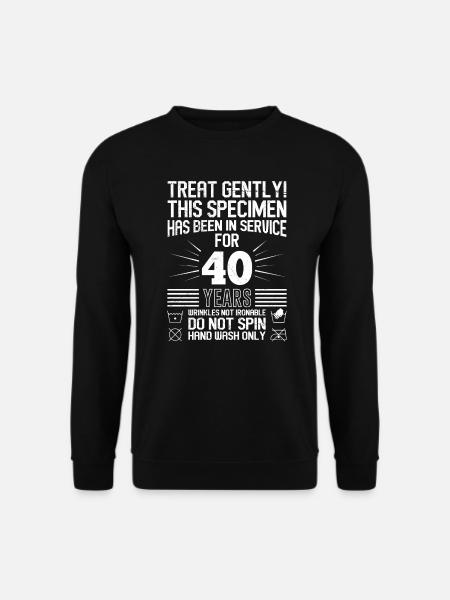 Dienstjubiläum 40 Jahre Arbeit Firmenjubiläum - Unisex Pullover - Schwarz
