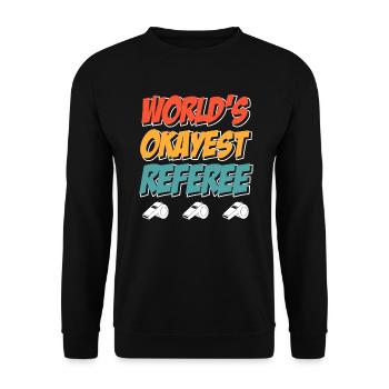 Arbitre le plus correct du monde - Sweat-shirt Unisexe - noir - Devant - Alina (178cm) & Michal (187cm)