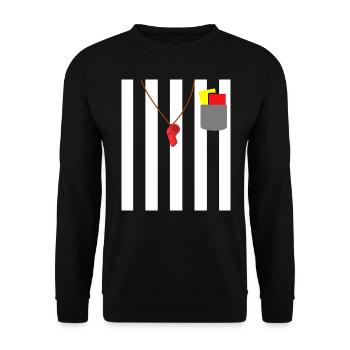 Tenue d’arbitre Devise Party Shiri - Sweat-shirt Unisexe - noir - Devant - Alina (178cm) & Michal (187cm)