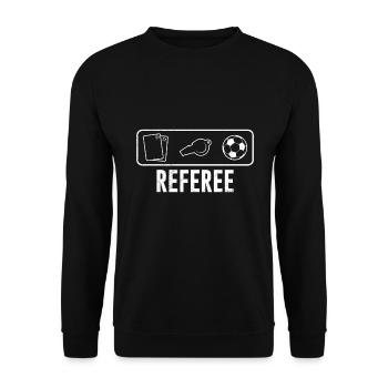 arbitre - Sweat-shirt Unisexe - noir - Devant - Alina (178cm) & Michal (187cm)