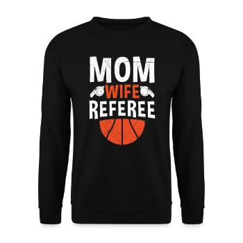 Maman Femme Arbitre Arbitre Dames - Sweat-shirt Unisexe - noir - Devant - Alina (178cm) & Michal (187cm)