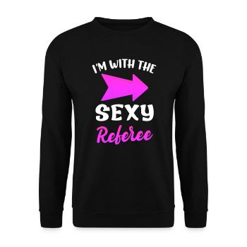 Wife of the judge's wife Shiri - Unisex Sweatshirt - black - Front - Alina (178cm) & Michal (187cm)