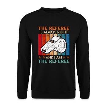 Le Shiri a toujours raison et je suis le - Sweat-shirt Unisexe - noir - Devant - Alina (178cm) & Michal (187cm)