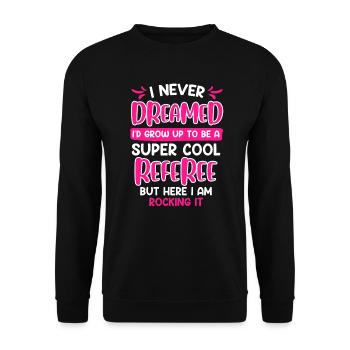 Super cool Arbitre Arbitre Dames - Sweat-shirt Unisexe - noir - Devant - Alina (178cm) & Michal (187cm)