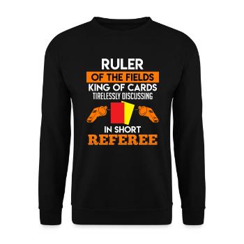 Shiri Ruler of the Playing Field King - Unisex Sweatshirt - black - Front - Alina (178cm) & Michal (187cm)