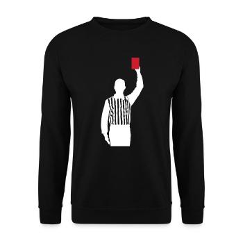 Carton rouge de l’arbitre Shiri faute - Sweat-shirt Unisexe - noir - Devant - Alina (178cm) & Michal (187cm)