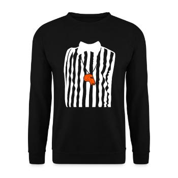 Referee Outfit - Unisex Sweatshirt - black - Front - Alina (178cm) & Michal (187cm)