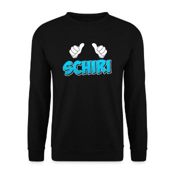 Schiri Schiedsrichter - Unisex Pullover - Schwarz - Vorne - Alina (178cm) & Michal (187cm)