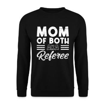 Twin Mother Mom 2 Children Mother Son Daughter - Unisex Sweatshirt - black - Front - Alina (178cm) & Michal (187cm)