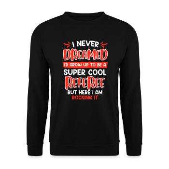 Super cool Arbitre Arbitre Dames - Sweat-shirt Unisexe - noir - Devant - Alina (178cm) & Michal (187cm)