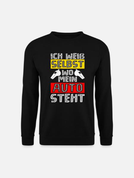 Schiri weiß wo sein Auto steht Schiedsrichter - Unisex Pullover - Schwarz