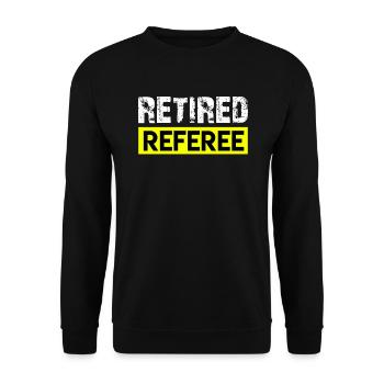 Arbitres retraités Arbitres retraités Arbitres - Sweat-shirt Unisexe - noir - Devant - Alina (178cm) & Michal (187cm)