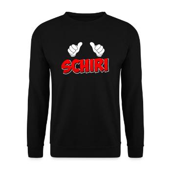 Schiri Schiedsrichter - Unisex Pullover - Schwarz - Vorne - Alina (178cm) & Michal (187cm)