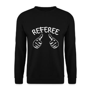 Arbitre Damen Schiri - Sweat-shirt Unisexe - noir - Devant - Alina (178cm) & Michal (187cm)