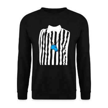 Referee Outfit - Unisex Sweatshirt - black - Front - Alina (178cm) & Michal (187cm)