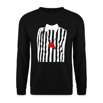 Referee Outfit - Unisex Sweatshirt - black - Front - Alina (178cm) & Michal (187cm)