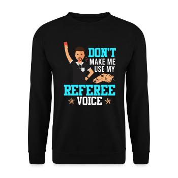 Arbitre - Sweat-shirt Unisexe - noir - Devant - Alina (178cm) & Michal (187cm)