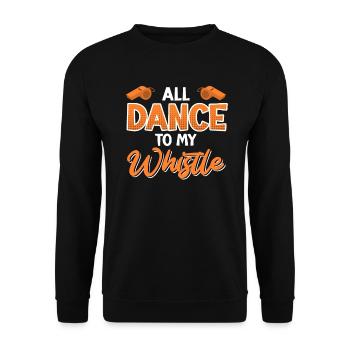 Shiri dit que tout le monde danse sur mon air - Sweat-shirt Unisexe - noir - Devant - Alina (178cm) & Michal (187cm)