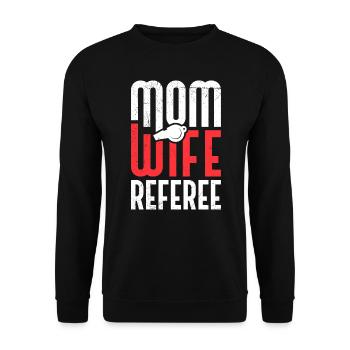 Twin Mother Mom 2 Children Mother Son Daughter - Unisex Sweatshirt - black - Front - Alina (178cm) & Michal (187cm)