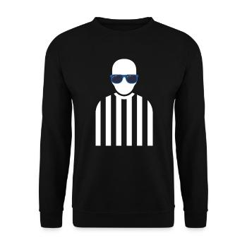 Referee Outfit - Unisex Sweatshirt - black - Front - Alina (178cm) & Michal (187cm)